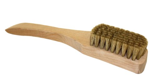 Newhouse Specialty Silk Spotting Brush #72, White Hog Bristle, Ideal for Delicate Fabrics, Wood Handle, Brown