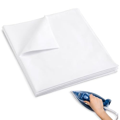 HunnmingRe 4 Pcs Cotton Pressing Cloth for Ironing 24 x 24 Inch
