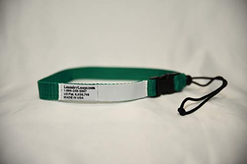 with Sock Snare, Premium Kelly Green Laundering Strap, Package of 2 - color: Kelly Green, size: 2 Straps