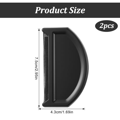 2 Pcs Cashmere Comb, Black Sweater Comb with Plastic Handle Portable Lightweight Cashmere Combs for De-Pilling Sweaters Clothes Scarves Wool Coats Pant Legs Knits Woolens