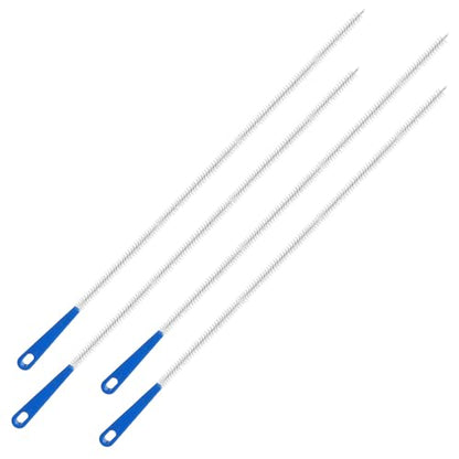 4 Packs Snake Drain Hair Removal Tools, 17.7" Long Flexible Drain Cleaning Brush, Sewer Drains Brush, Drains Clog Remover, Shower Clog Remover for Curved Pipes and Slim Holes