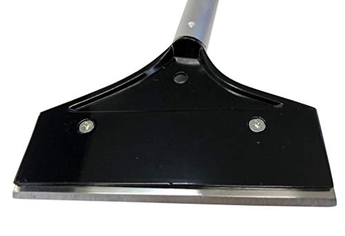 Replacement Blade for Chef Master Griddle Scraper - 5 1/2" Wide x 1.2mm Thick Stainless Steel Reversible Blade - Fits to Most Scrapers - Double Beveled Edge for Chrome Griddles - by FryOilSaver Co. - color: Replacement Blade
