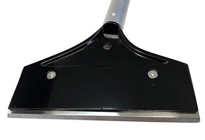 Replacement Blade for Chef Master Griddle Scraper - 5 1/2" Wide x 1.2mm Thick Stainless Steel Reversible Blade - Fits to Most Scrapers - Double Beveled Edge for Chrome Griddles - by FryOilSaver Co. - color: Replacement Blade
