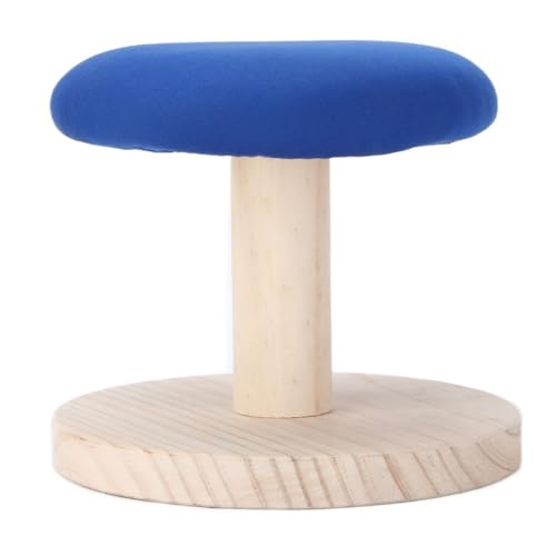 Tabletop Mini Ironing Board, Portable Small Wood Ironing Board with Cotton Cover, 11.02 x 5.91 in, Blue, for Home Sewing Travel(Round Ironing Stool) - style: Round ironing stool