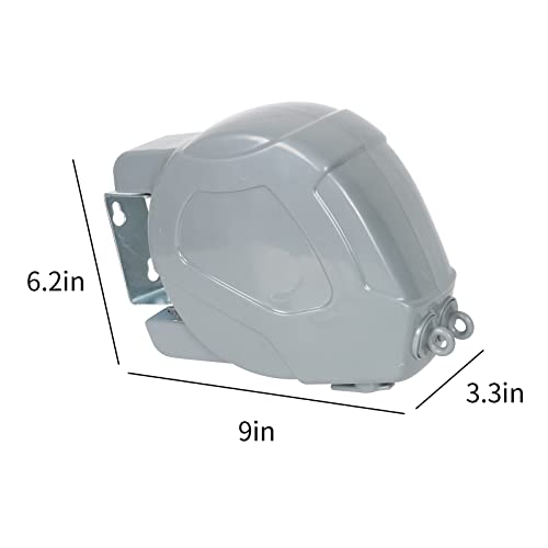 ZOES HOMEWARE Retractable Clothesline Heavy Duty Retracting Clothes Line Outdoor and Indoor with Durable ABS Shell and 2x49 Feet Extruded PVC Line,with Lock to Prevent Sagging