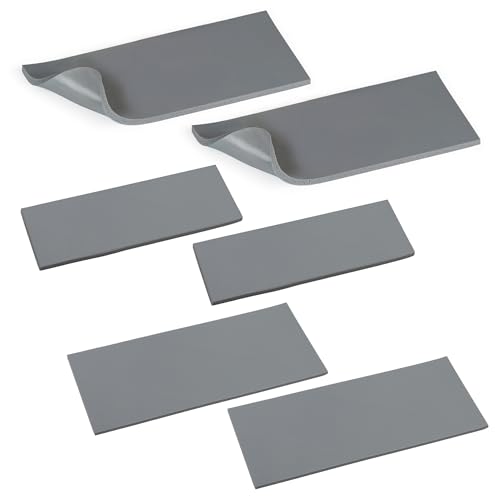 6PCS Silicone Heat Press Pad (1/8"x3.35"x7.87"+3/16"x3.35"x7.87"+3/16"x2.56"x6.5") Heat Press Cover Mat Heat Resistant to 536°F for Hat HTV Transfer Vinyl Ironing DIY Small Business Home Use - color: Grey-6PCS 3Size