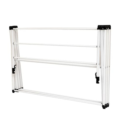 Honey-Can-Do 3-Tier Oversized Clothes Drying Rack, 31" Wide, No Assembly - color: White, size: 31" W