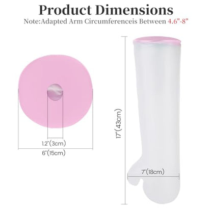 mosago Waterproof Cast Covers for Shower Arm Kids, Pink - color: Pink, size: Arm-S(length 17")