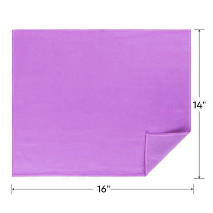 HOMEXCEL Glass Cleaning Cloths 6PK, Streak Free Towel for Windows, 14x16in - color: Purple, size: 14 x 16 Inch