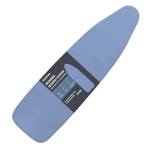 VividPaw Ironing Board Cover and Pad, Standard Size 15x54, Thick Padding - color: Blue, size: 15" x 54"