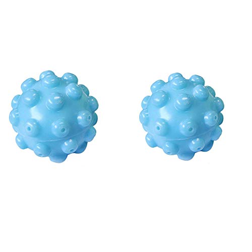 Wrinkle Remover - Blue Reusable Wash Dryer Balls - Eco Friendly Fabric Softener Alternative Gift for Wife (Pack of 2)