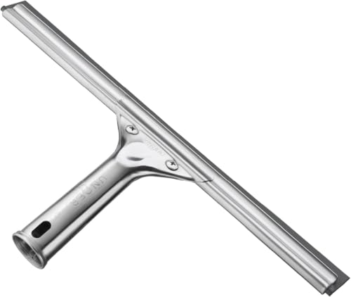 Unger Professional Stainless Steel Heavy-Duty Squeegee,12",Silver,(Pack of 10) - size: 12-inch (Pack of 10), style: 12” Stainless Steel Squeegee