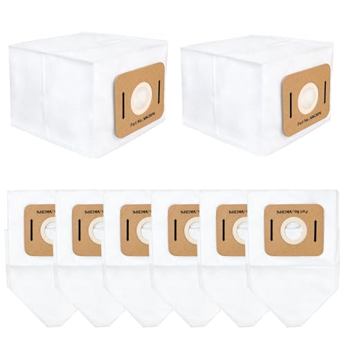 8 Pack Replacement VACBP6 HEPA Filter Bags Compatible for Atrix Ergo 8 Quart Backpack Vacuum, Replace Part VACBP36V VACBPAI VACBP1 - color: 8 Pack VACBP6 Vacuum Bags