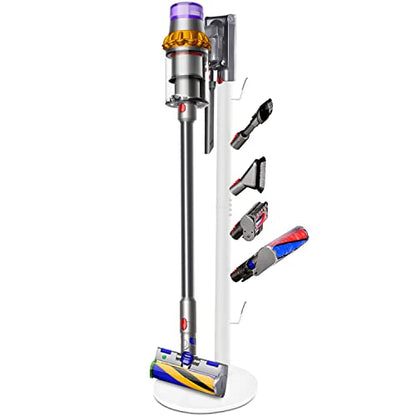 XIGOO Freestanding Vacuum Stand Holder with 6 Hooks - color: White, style: 6 Hooks