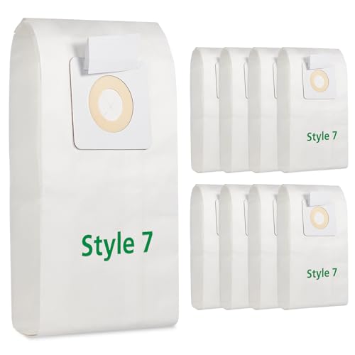 9 Pack Style 7 Vacuum Bags Compatible with Bissell Upright Vacuums: PowerForce 1739 3522 3525 71Y7, PowerGlide 3545, Plus 3350 3550 3553, Lift-Off 3554, Powertrak 6592 Series Vacuum, Part#32120 - color: 9 Pack