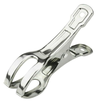 Stainless Steel Windproof Laundry Clips – Heavy-Duty Clothes Pins Rust-Resistant Twin-Prong Towel & Bath Towel Clips (20, 3.5") - size: 3.5"