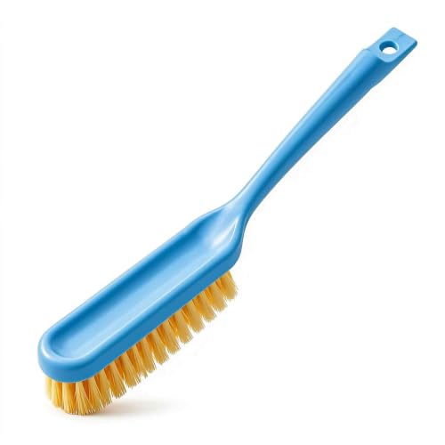 1 Pack Shoe Brush, Long Handle Soft Bristle Cleaning Brush for Laundry Sneakers Clothes Bathroom Sink Tile(Blue)