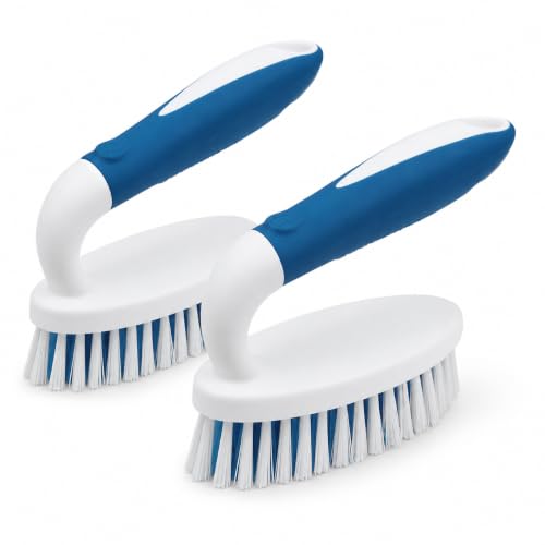 2 Pack Scrub Brushes with Stiff Bristles