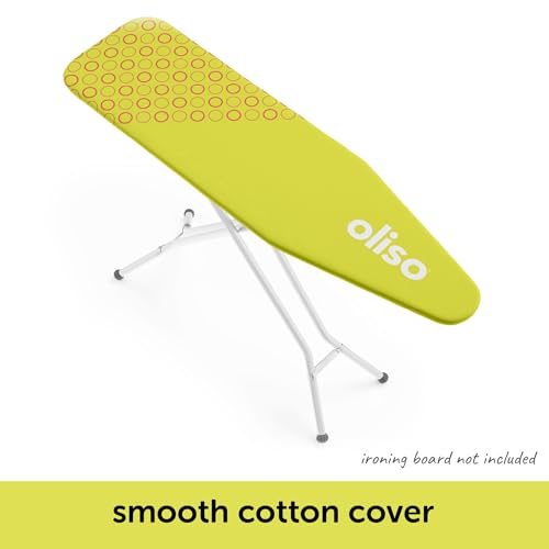 oliso Ironing Board Cover and Pad - 100% Cotton - Standard 15 x 54 - color: Pistachio