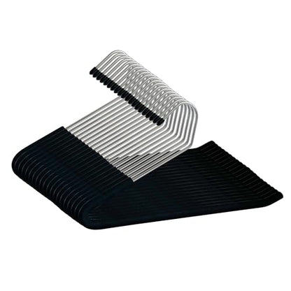 Open Ended Pants Coat Hangers, 20 Pack Non-Slip Foam Padded Pants Hangers, Space Saving Heavy Duty for Jeans, Trousers, Slacks - size: 20 Pack