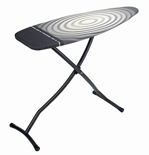 Brabantia Premium Ironing Board with Heat Resistant Parking Zone | X-Large (Size D) | Fairtrade Titan Oval | Tall & Wide, Adjustable Height (31-40"), Easy Fold, Anti-Collapse Lock, Non-Slip Feet - color: Titan Oval