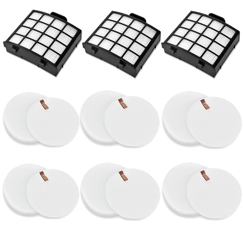 AZ2002 Vacuum Filter Replacement Parts for Shark Vertex Duoclean Upringht - color: 3 Filters and 6 Foam