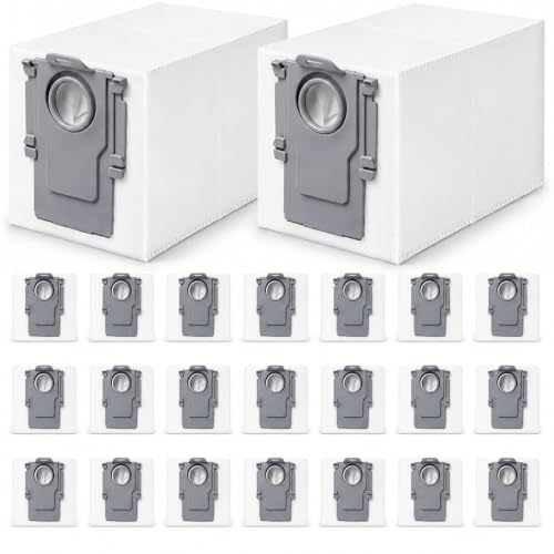 24 Pack Qrevo Dust Bags Replacement for Roborock QV 35A/Qrevo S5V/QV35S/Saros 10/10R/Z70/Qrevo/Q Revo/S/Qrevo Pro/Plus/MaxV/Master/Curv/Edge/S5X/Qrevo Edge S5A/S8 MaxV/S8 Max Ultra Robot Vacuum