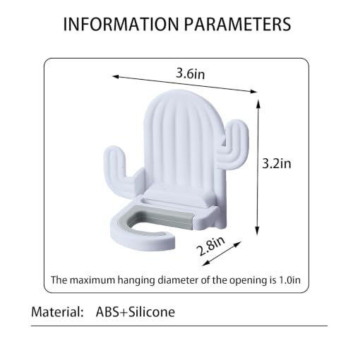 YZShun Broom and Mop Holder Wall Mount (White 4PCS) - color: White 4PCS