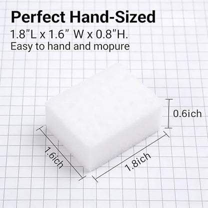 20 Pack Magic Cleaning Sponge Eraser Pads, Heavy Duty Melamine Foam for Kitchen Bathroom Walls, Multi-Purpose Scrub Sponge Remove Stains & Scuff Marks, No Chemical, Easy to Use & Reusable