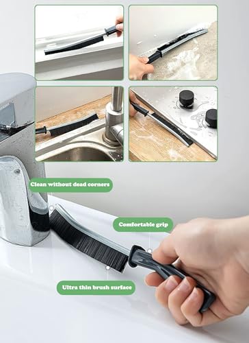 20Pcs Crevice Cleaning Brush - Multifunctional Hard Bristle Crevice Cleaning Brush, Gap Brush Cleaning Tools for Household Use, Home, Kitchen, Bathroom, Window, Vehicle, Faucets, Toilet