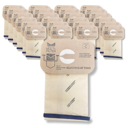 VacBagsUSA 24 Micro-Filtration Vacuum Bags for Electrolux Style C, 24 pack
