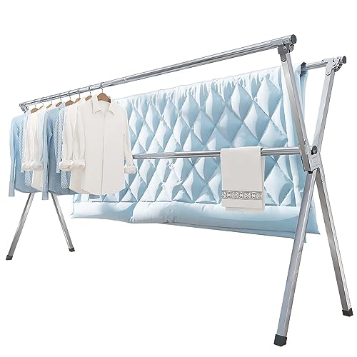 Vikaqi Clothes Drying Rack 79" Folding Indoor Outdoor, Drying Rack Clothing - size: 79"