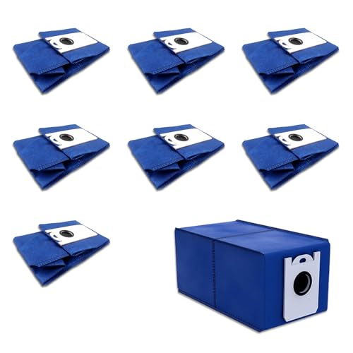 8 Pack 4.6L High-Capacity Reusable Dust Bags Compatible with RC400 Dustin and Orb-i Robot Vacuums, Replacement Dust Collector Bags