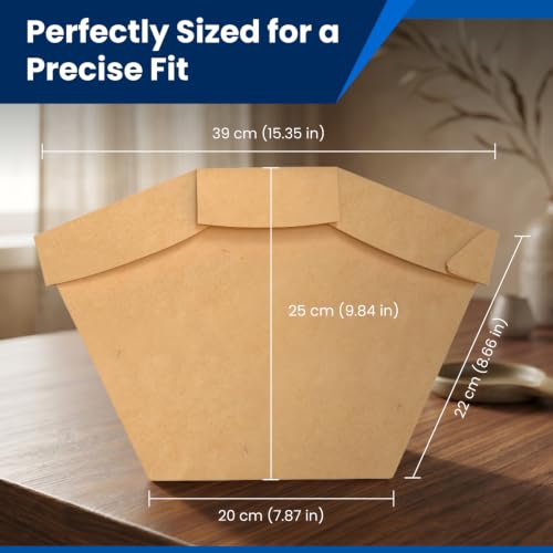 Gearwiz 10-Pack Disposable Vacuum Bags For Gearwiz Backpack Vacuum Cleaner, Paper Liner Replacement for Cleaner Dust Collection - color: brown