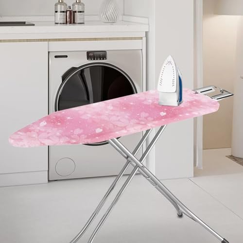 Ironing Board Cover, Cherry Blossom Print Stain Resistant Ironing Board Cover and Pad with Elastic Edge, Heavy Duty Ironing Accessories Christmas Decorations - color: Cherry Blossom Print
