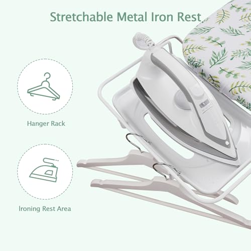 SheeChung Ironing Board 13"x43",Full Size Iron Board with Rest,Adjustable - style: 43x13-Green
