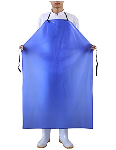 Surblue Waterproof Apron Plus Size Blue - color: Blue