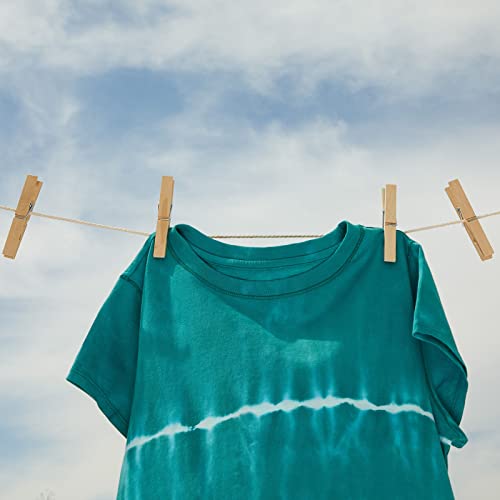 Juvale Wooden Clothespins & Hanging Clips - 100 Pack, 3.9x0.6x0.6in, Natural Wood, Modern - Heavy Duty Laundry Clips for Outdoor Clothesline - Clothespins for Crafts & Photo Displays - color: Natural