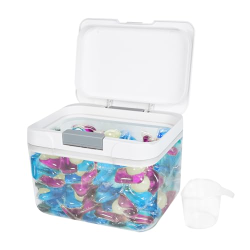 Laundry Pod Holder Compatible with Arm&Hammer/Kirkland/Tide,98 fl oz/2.9L