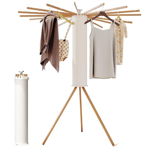 BOQORAD Clothes Drying Rack Foldable,Laundry Drying Rack,Drying Rack Clothing(16 Wood Poles),Clothes Hanger Rack,Laundry Rack Folding,Collapsible,Retractable - style: 16 Wood Poles