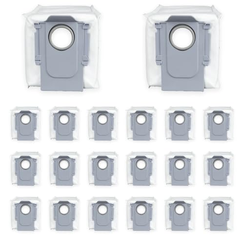 20 Pack Vacuum Bags Compatible with Roborock Qrevo Series, Qrevo S5V, QV 35A, QV 35S, Saros 10/10R/20, S8 MaxV Ultra and S8 Max Ultra, Disposable Dust Bag Replacements