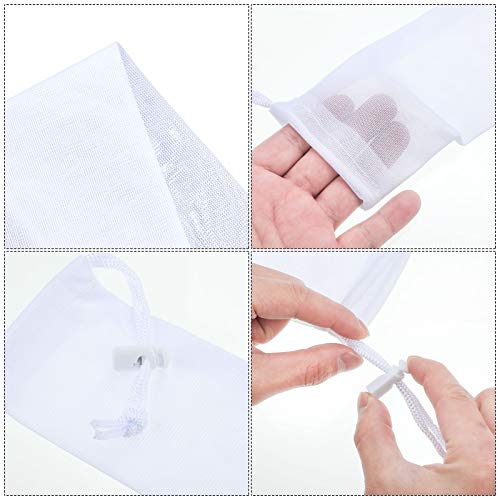 Shappy 6 Pieces Lint Traps for Washing Machine Drain Hose Nylon Mesh