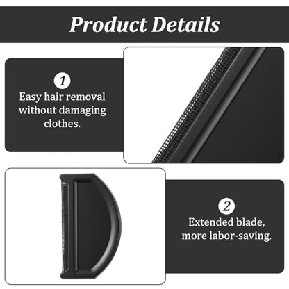 2 Pcs Cashmere Comb, Black Sweater Comb with Plastic Handle Portable Lightweight Cashmere Combs for De-Pilling Sweaters Clothes Scarves Wool Coats Pant Legs Knits Woolens