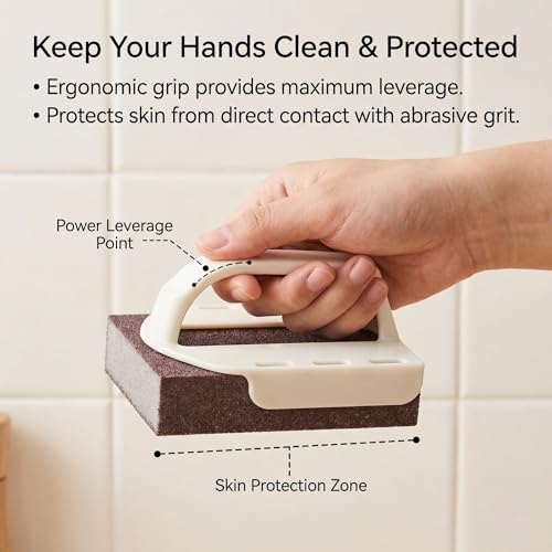 Magic Emery Cleaning Sponge,Heavy Duty Nano Sponge Eraser, Magic Carbide Cleaning Sponge for Rust & Grease Remover, Steeli Sponge Alternative, Magic Eraser Sponge for Pans(8 Sponge with Handle) - size: 8 Sponge With Handle