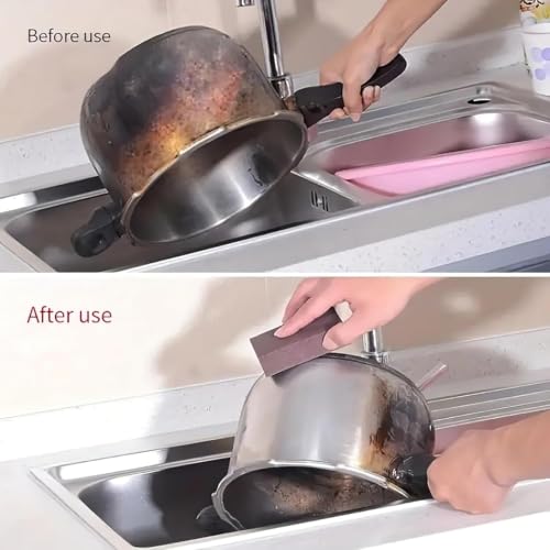 1 Pack Emery Magic Wipe Sponge, Nano Carborundum Cleaning Sponge - color: Brown, size: Basic Style 2.5cm thick-1Pcs