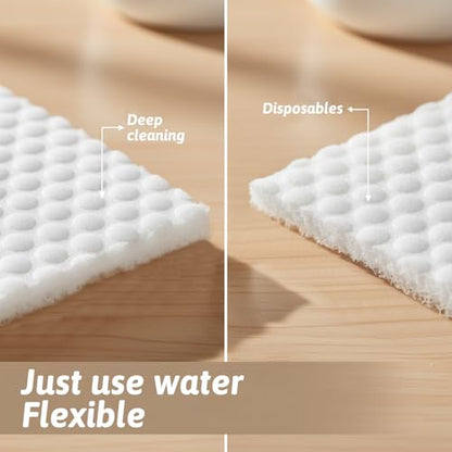 40 PCS Magic Sponge Eraser Sheets, Disposable Point Melamine Sheets Convex Point Cleaning Eraser Pads Thickened Cleaning Foam for Kitchen Bathroom Shoe Furniture Sink