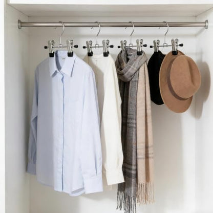 Adjustable Stainless Steel Shoe Rack Pants Folder Multi-Functional Portable Travel Laundry Washing Machine Rack Hooks Socks Clip Boot Hanger Set of 6 - color: Hard Plastic Head