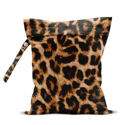 Wet Bag for Swimsuit, Beach Travel Essentials Wet Dry Bag, for Sunscreen Toiletry Dirty Clothes Yoga Gym Diaper, Friends Summer Beach Vacation Gifts. Leopard - color: Leopard