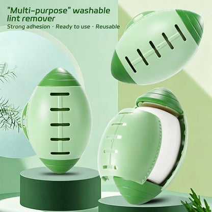 Mini Reusable Travel Lint Rollers, Washable Portable Lint Rollers for Clothes Pet Hair Extra Sticky, Reusable Silicone Lint Roller for Travel Home Daily Use (Green) - color: Green
