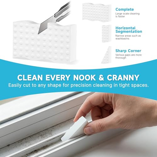 Silkyhose 30 Pack Melamine Sponge, 2X Density Magic Cleaning Eraser